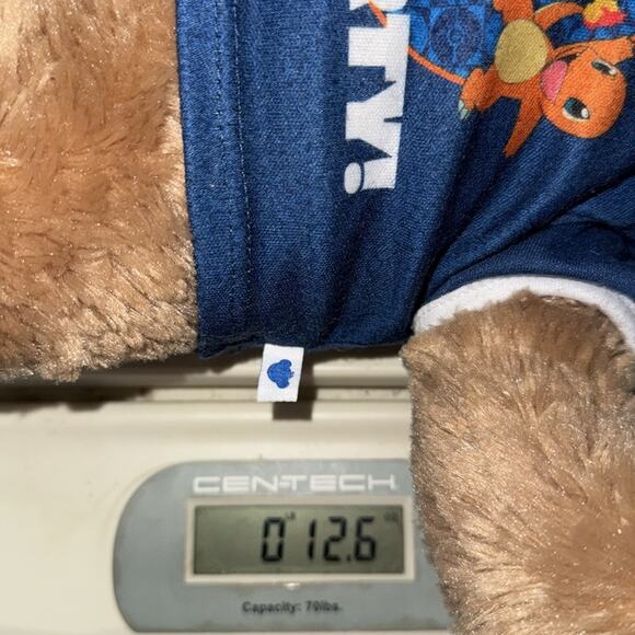 Build-A-Bear Workshop 15” bear stuffed plush with blue Pokémon party shirt - Picture 9 of 10